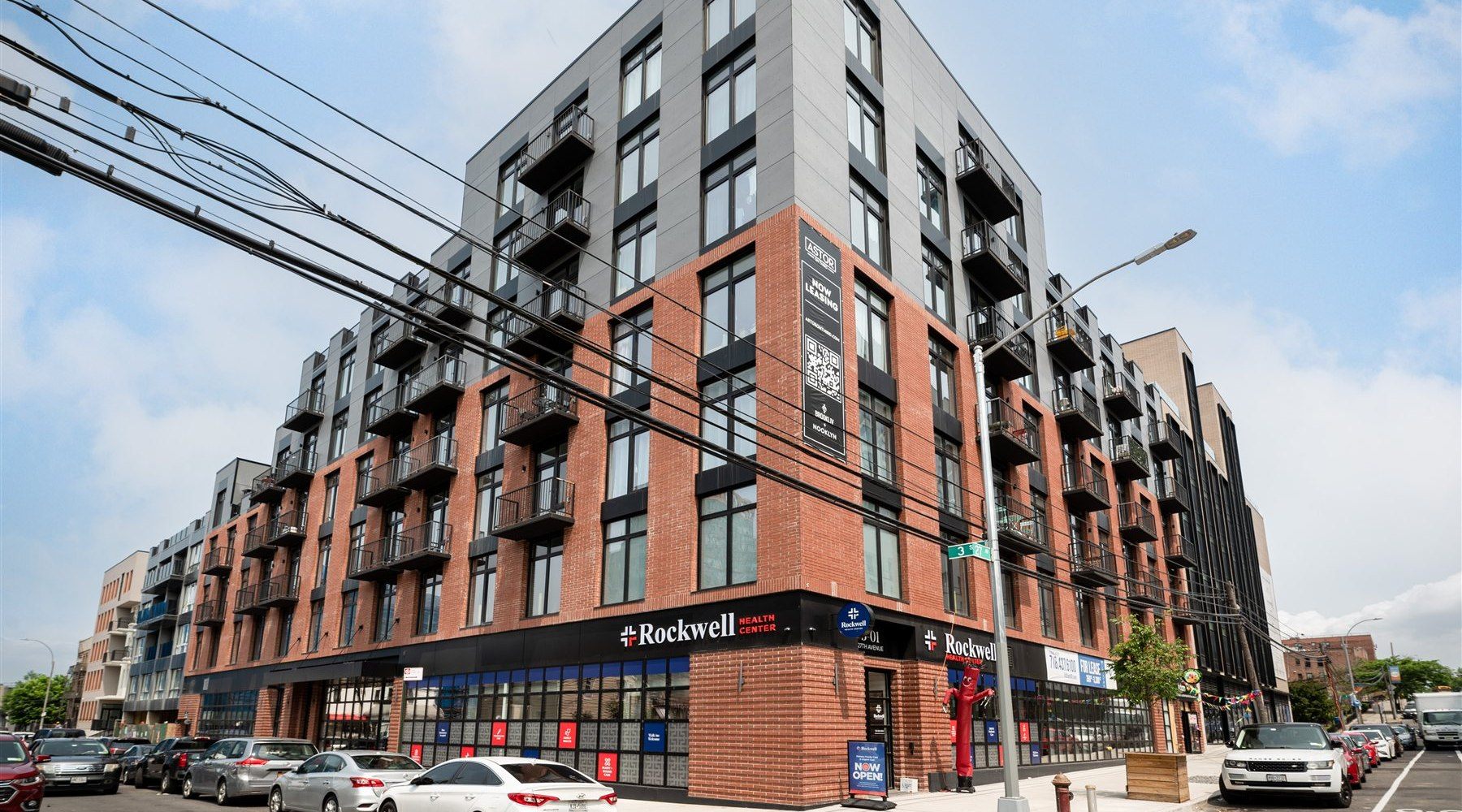 The exterior of the Rockwell Health Center building in Astoria